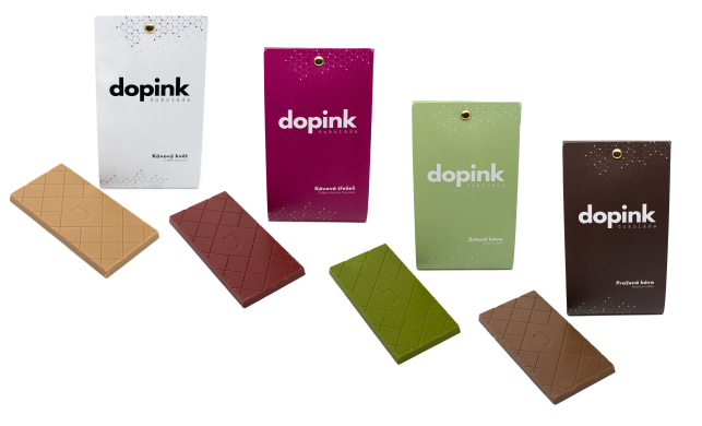 dopink čokoláda - Cesta kávy 4x 50 g